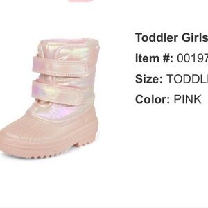 The Children's Place Pink Toddler Girls' Rain & Snow Boots